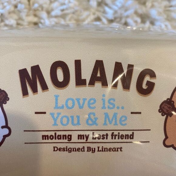 Cute Korean Molang Pencil Case. Off White. OS. Animal Design. Gifts. Kidcore. - Picture 3 of 6